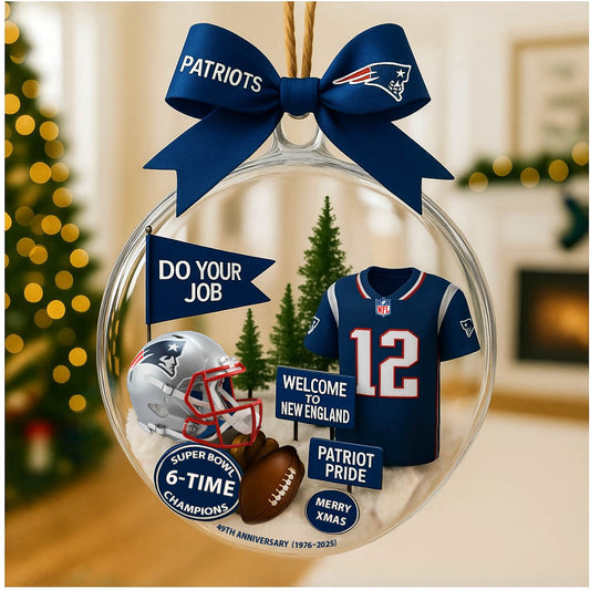Football Ornament Style 2 Christmas tree uniform of American football team - Ornament