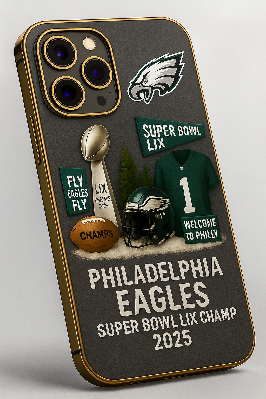 Football Phone Case P.Eagles Football Champion 2025 Phone Case