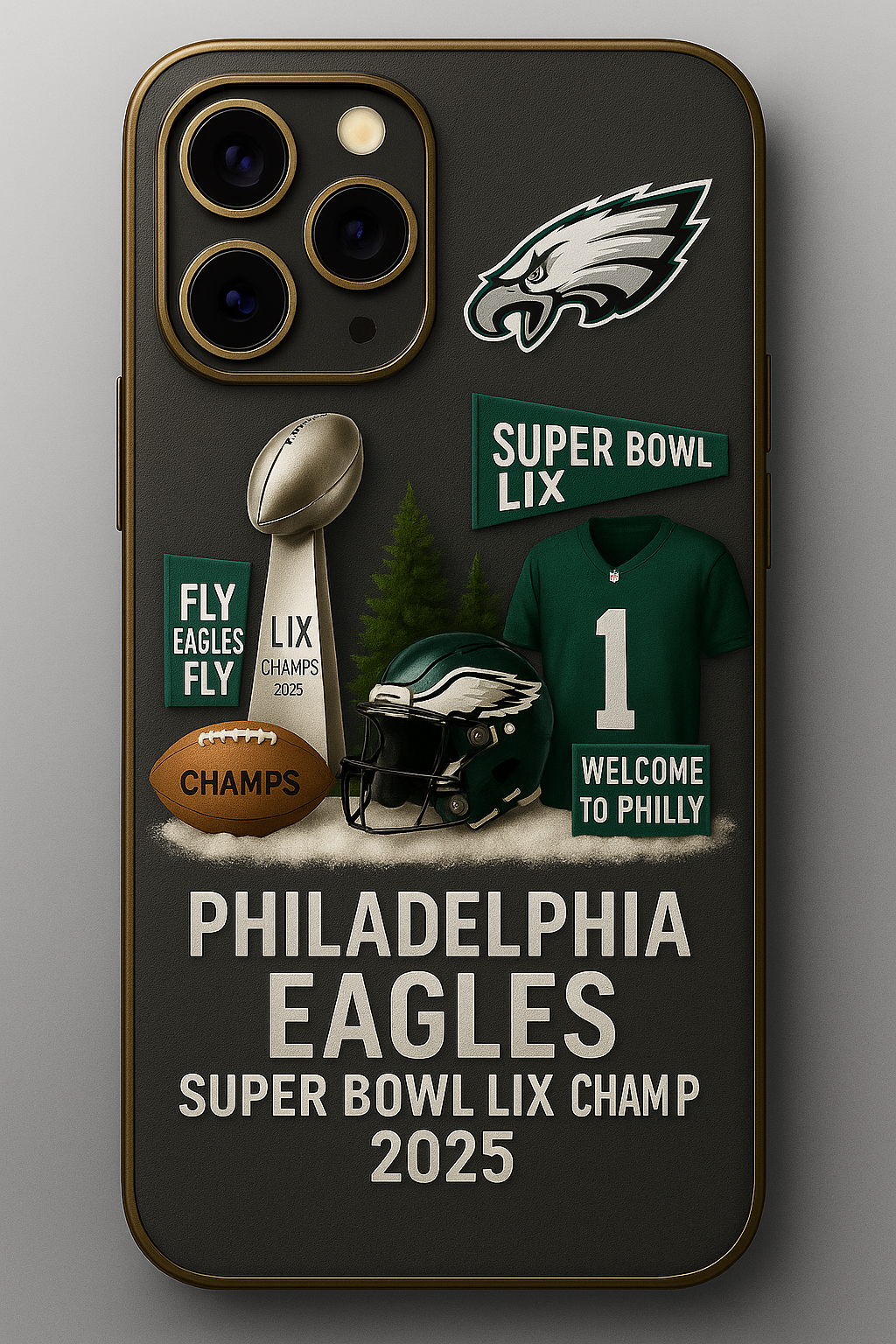 Football Phone Case P.Eagles Football Champion 2025 Phone Case