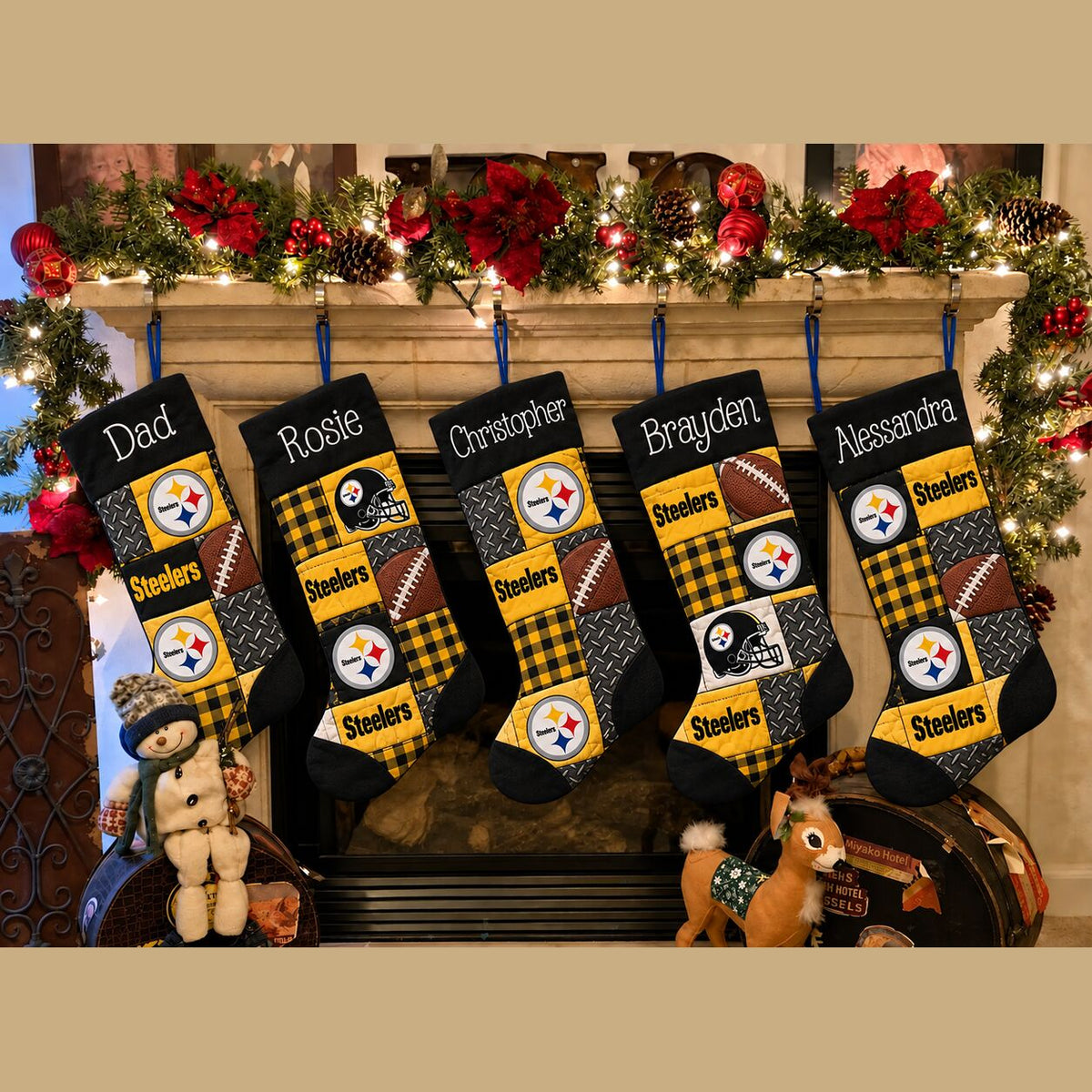 All Football Teams Team-Inspired Holiday Christmas Stocking for Football Fans - 5to9style