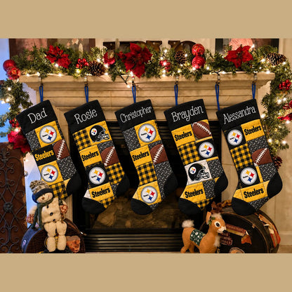 All Football Teams Team-Inspired Holiday Christmas Stocking for Football Fans - 5to9style