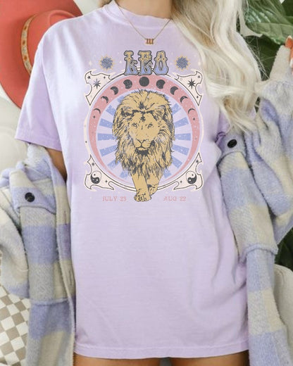 Zodiac Leo Astrology Lion Graphic Classic Unisex T-Shirt | 5To9Style