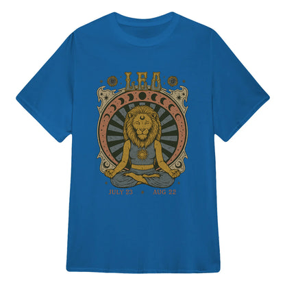 Leo Zodiac Meditation Moon Phase Yoga Classic Unisex T-Shirt | 5To9Style