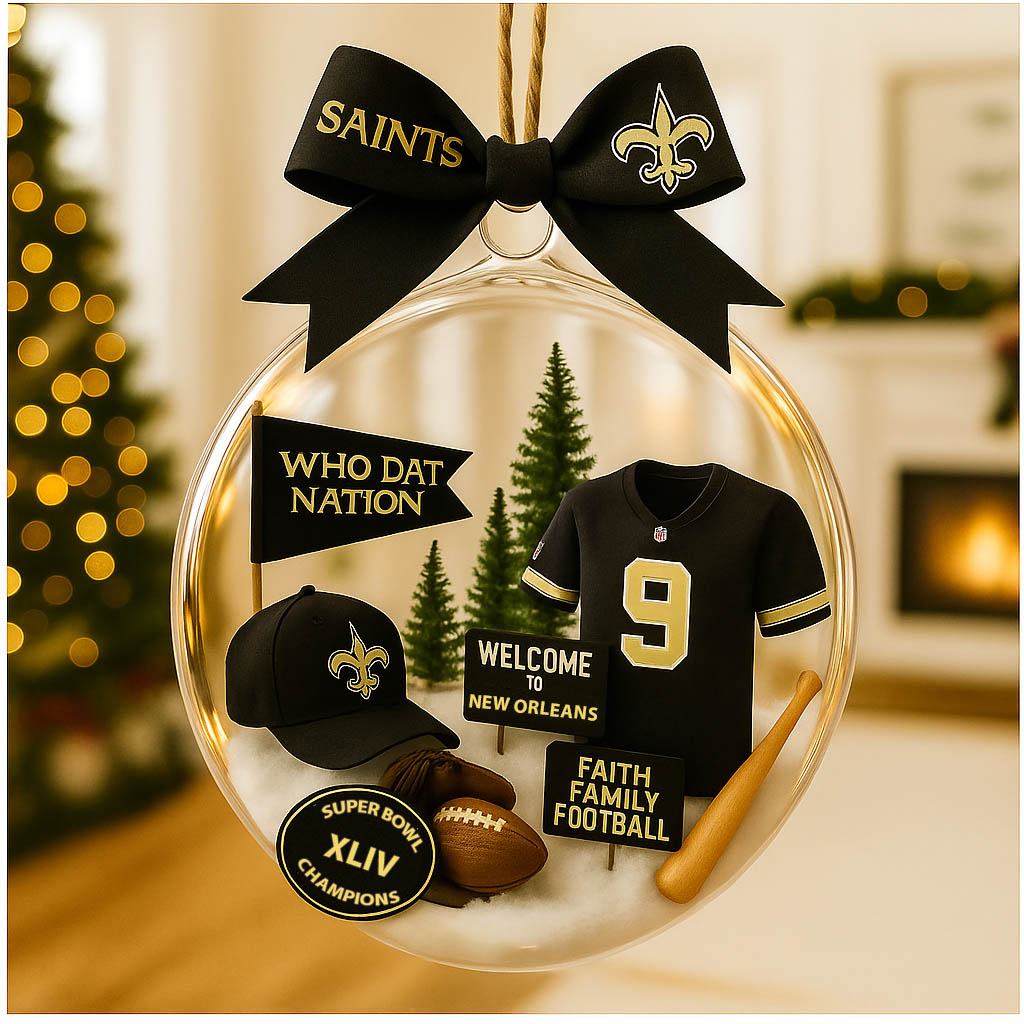 Christmas tree pendant with cute mascot and uniform of American baseball team - Ornament