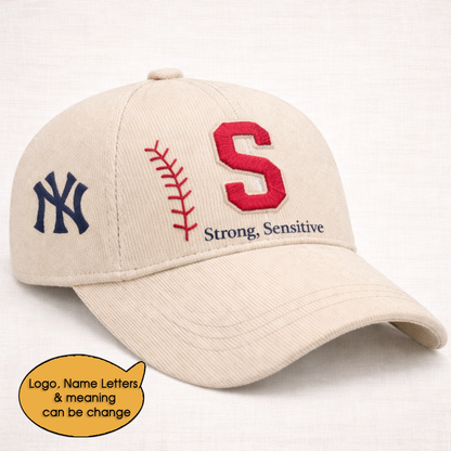 Baseball Personalized Letter 250th Anniversary USA  Unisex Baseball Cap