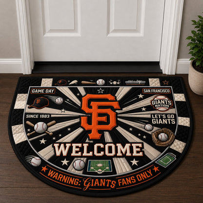 Baseball All Teams Custom Quilted Print Premium Welcome Mat Washable Black Border – Personalized Baseball Doormat