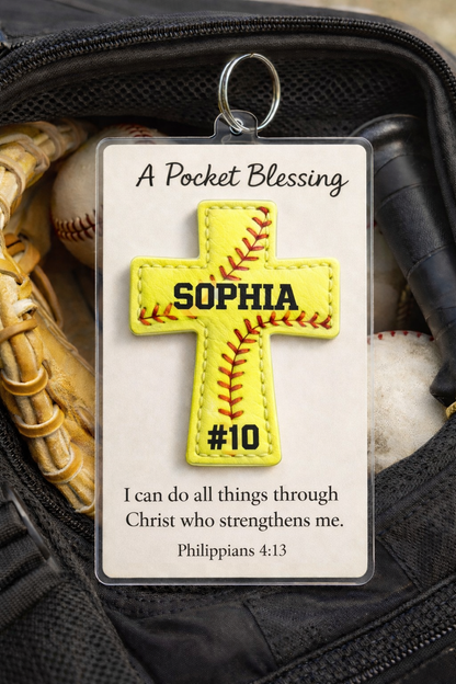 Personalized Baseball Hot Sale Bag Tag Hot Sale – Custom Name and Jersey Number