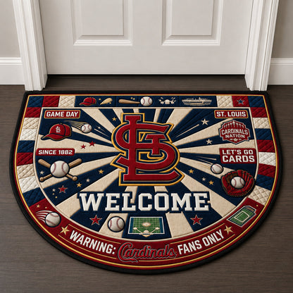 Baseball All Teams Custom Quilted Print Premium Welcome Mat Washable Black Border – Personalized Baseball Doormat