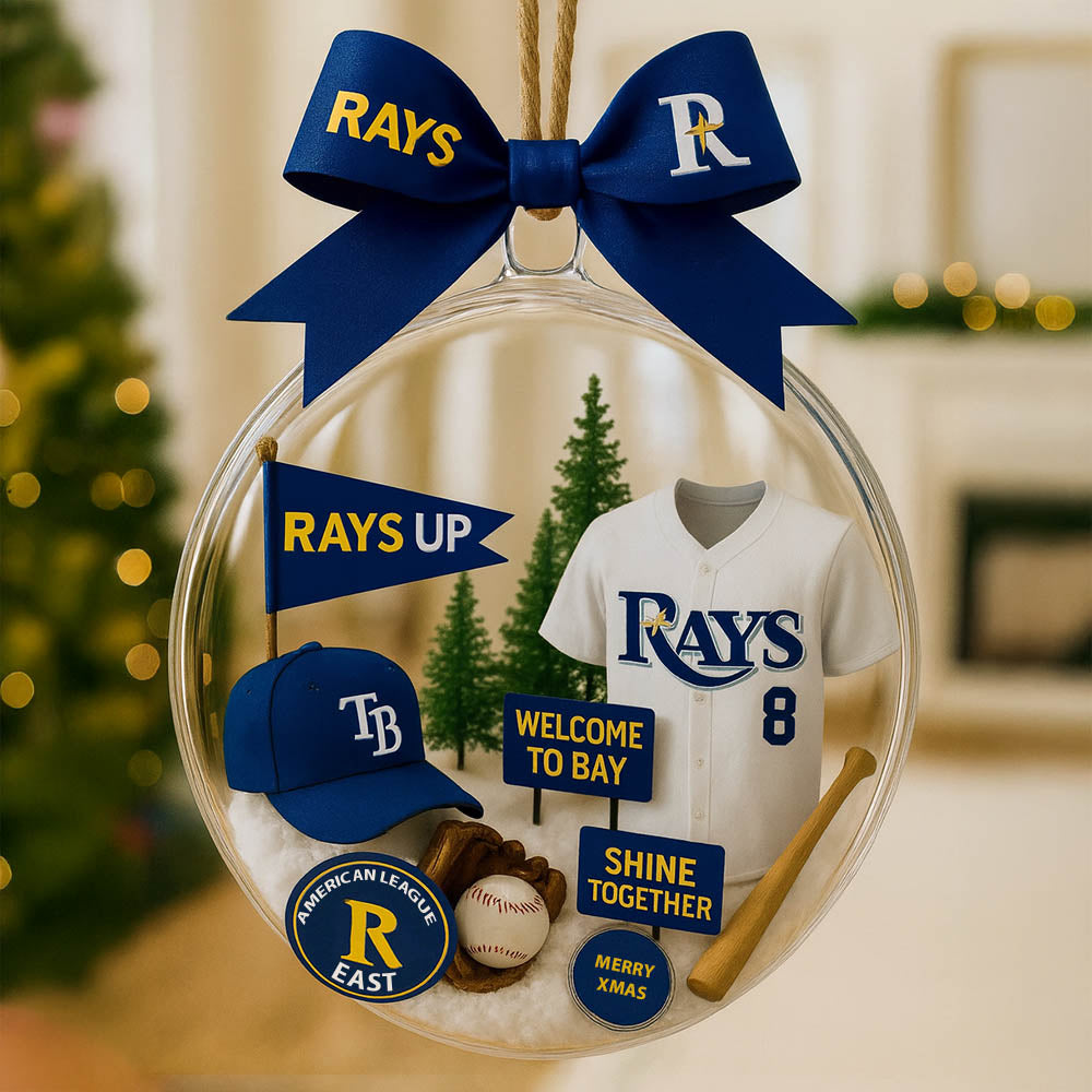 Christmas tree pendant with cute mascot and uniform of American baseball team - Ornament