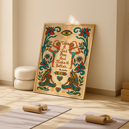 Yoga Take A Sad Pose And Make It Better No Frame Poster | 5To9Style