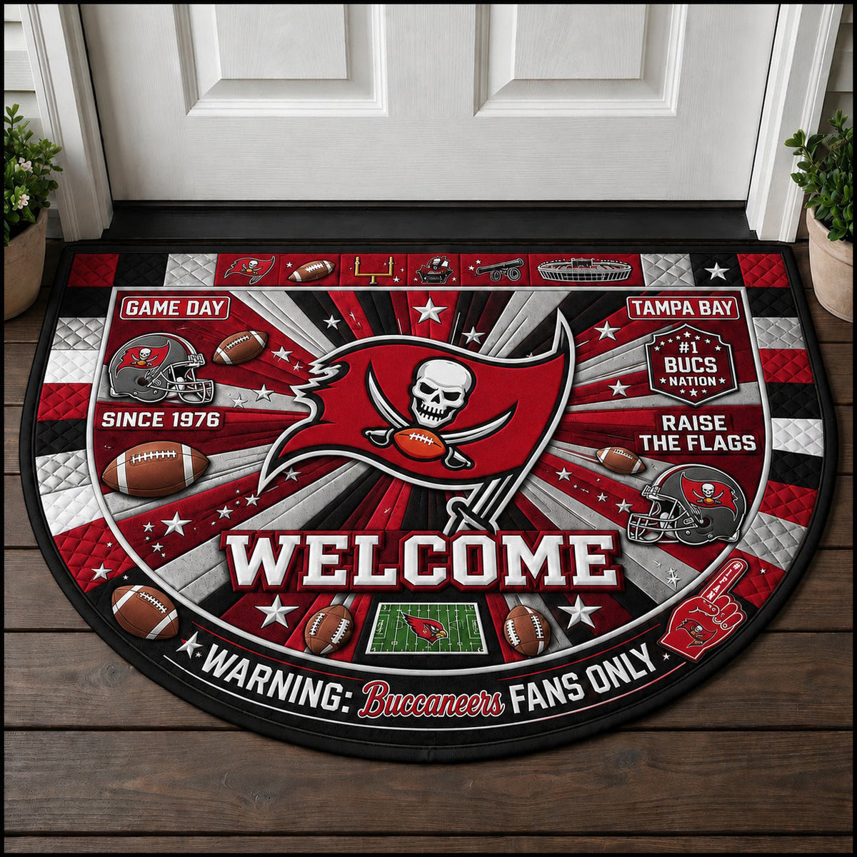 Football All Teams Custom Premium Welcome Mat – Personalized Doormat