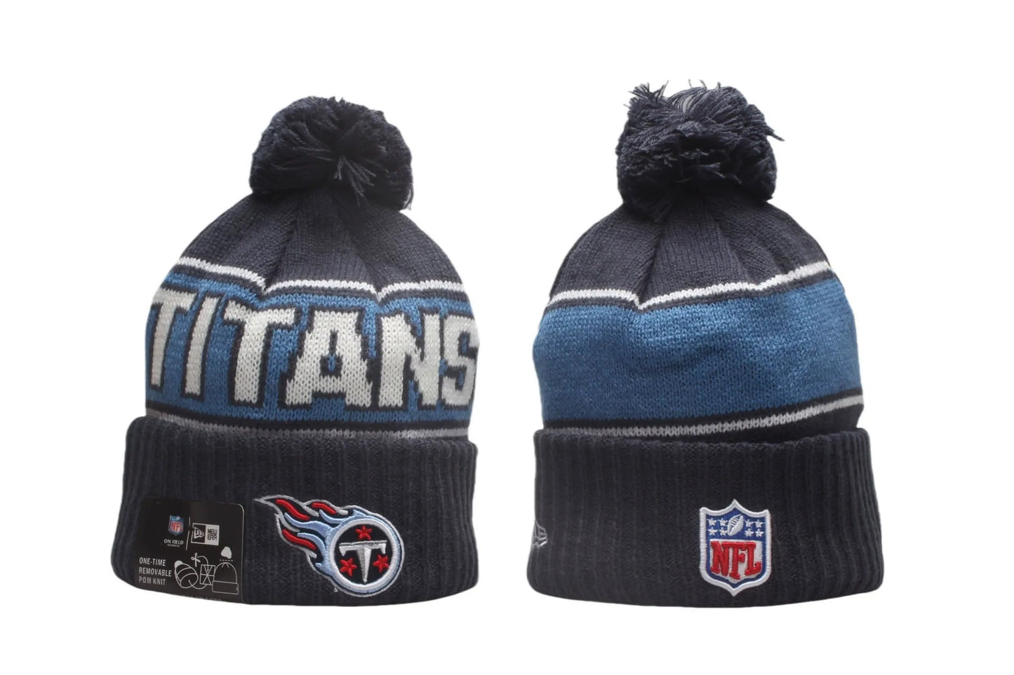 Football Classic Knit Beanie with Pom – One Size Fits All