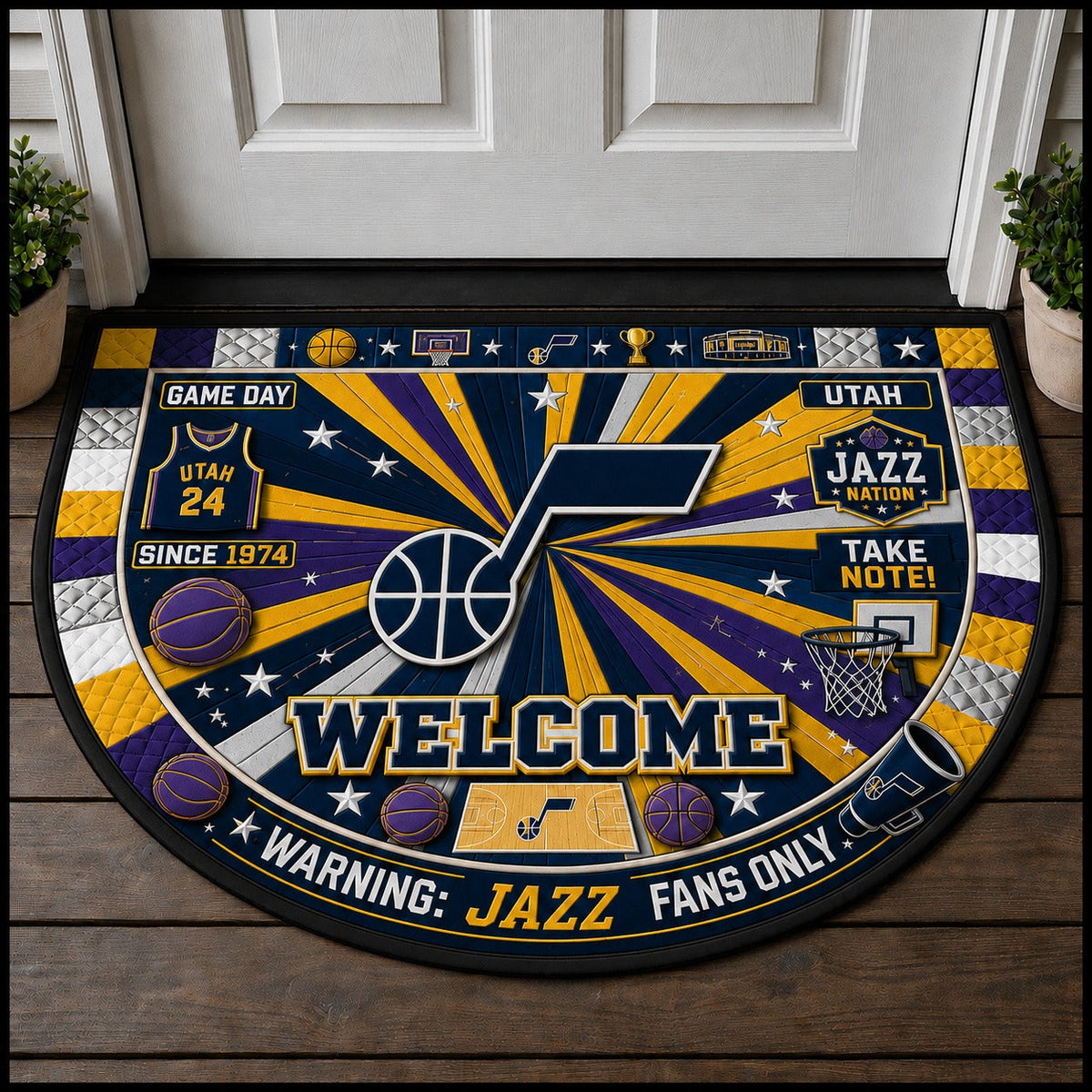 Basketball All Teams Custom Premium Welcome Mat – Personalized  Doormat