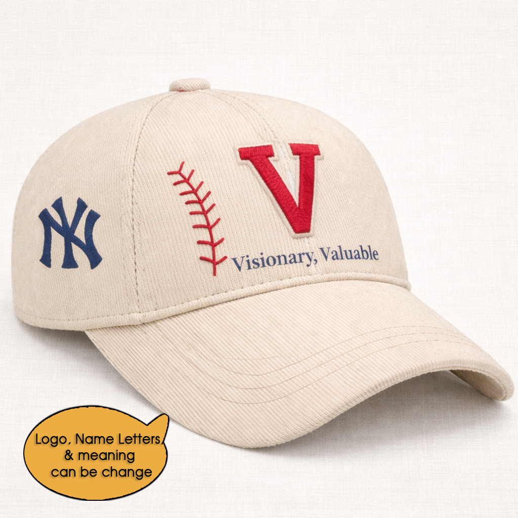 Baseball Personalized Letter 250th Anniversary USA  Unisex Baseball Cap