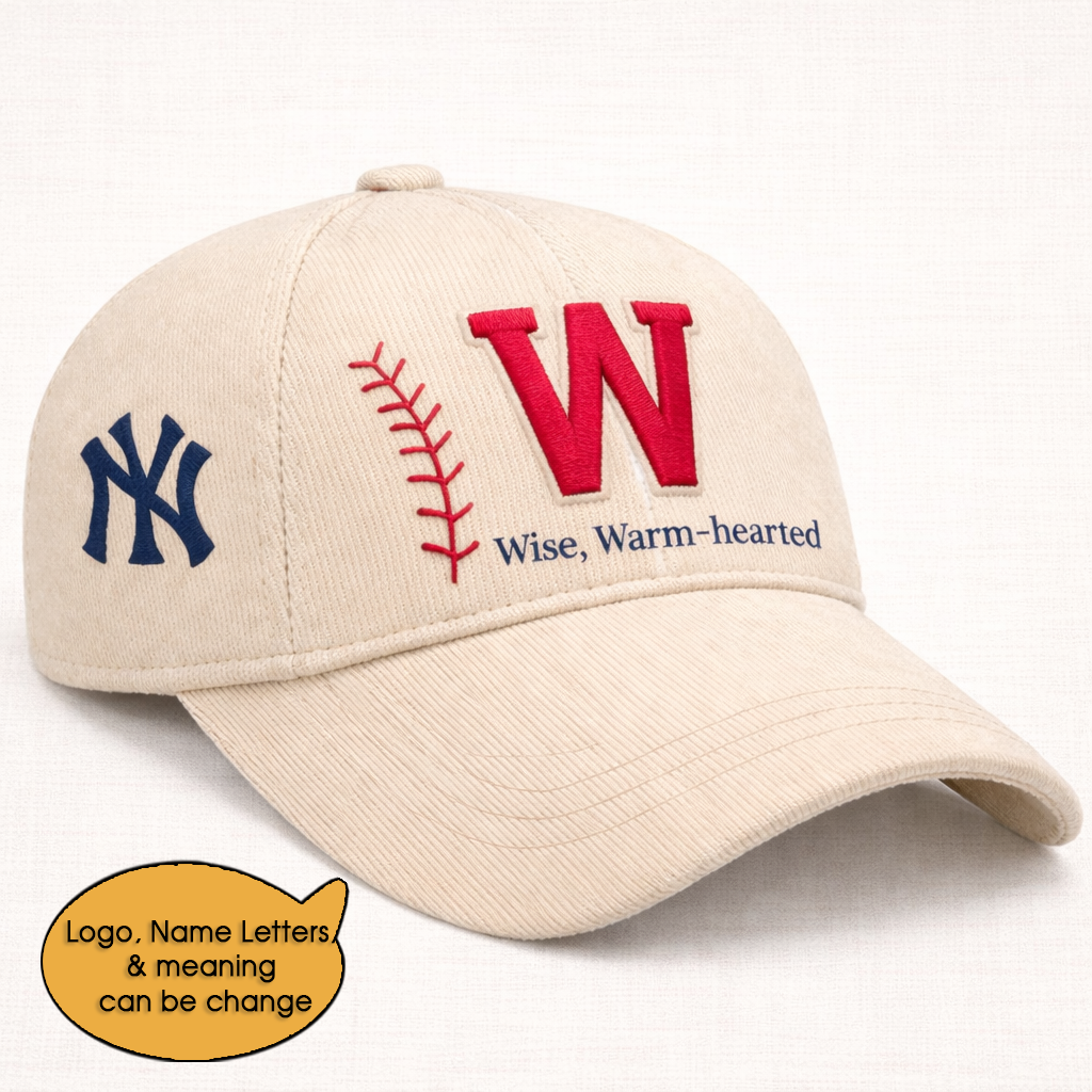 Baseball Personalized Letter 250th Anniversary USA  Unisex Baseball Cap