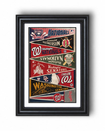 All Baseball Teams Vintage Anniversary For Baseball Fans Poster No Frame - Vertical Poster - 5to9vibe