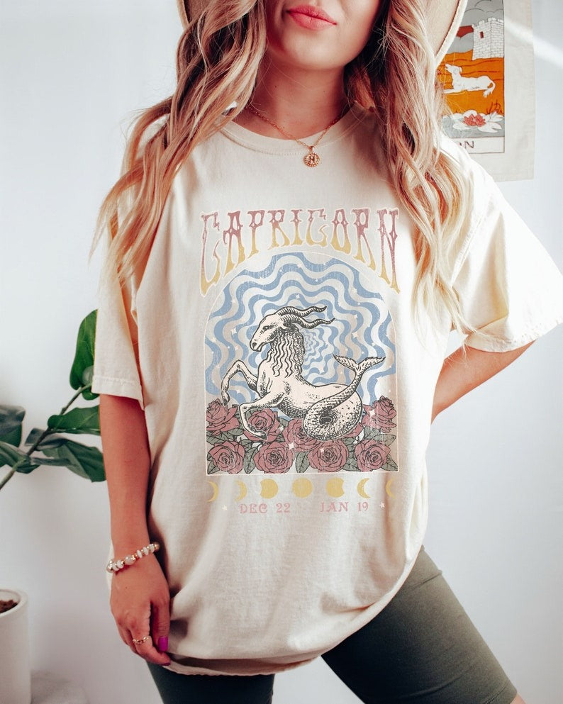 Zodiac Capricorn Astrology Graphic Classic Unisex T-Shirt | 5To9Style