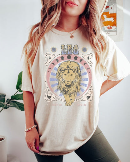 Zodiac Leo Astrology Lion Graphic Classic Unisex T-Shirt | 5To9Style