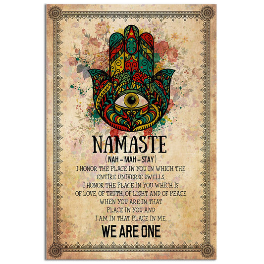 Yoga Life Peace We Are One - Vertical Poster - 5to9style