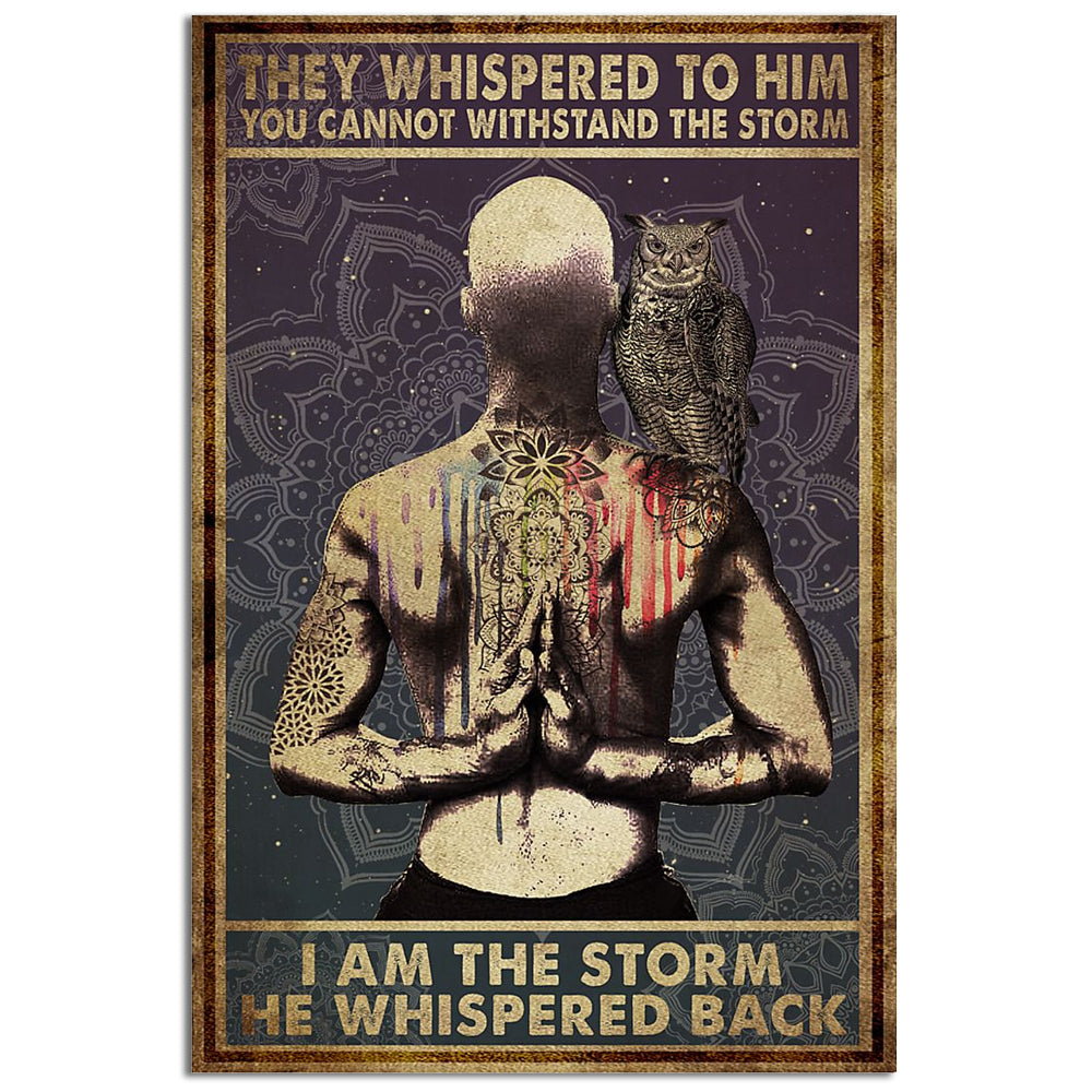 Yoga I Am The Storm - Vertical Poster - 5to9style
