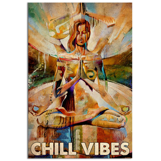 Yoga Life Peace Chill Vide - Vertical Poster - 5to9style