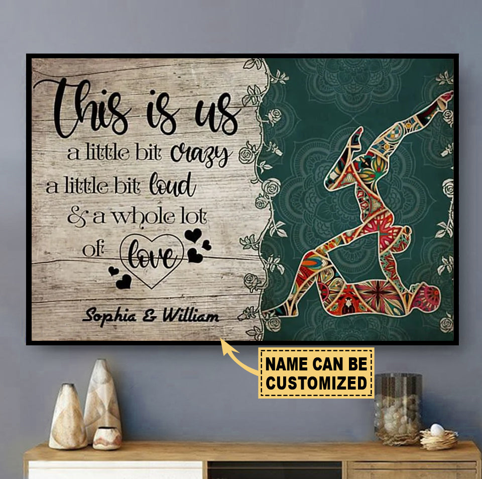 Yoga Love Peace This Is Us Personalized - Horizontal Poster - 5to9style