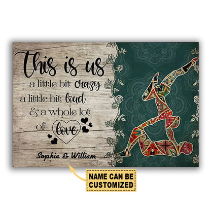 Yoga Love Peace This Is Us Personalized - Horizontal Poster - 5to9style
