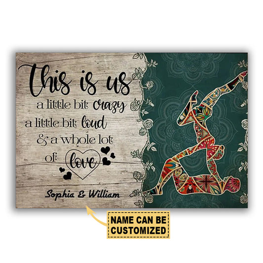 Yoga Love Peace This Is Us Personalized - Horizontal Poster - 5to9style