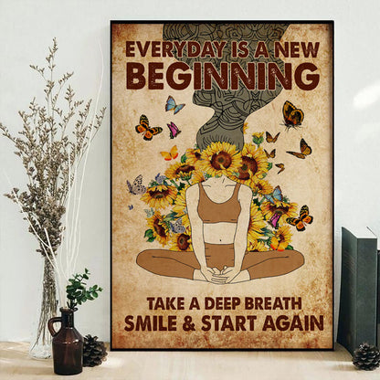 Yoga Love Sunflowers Amazing - Vertical Poster - Owl Ohh
