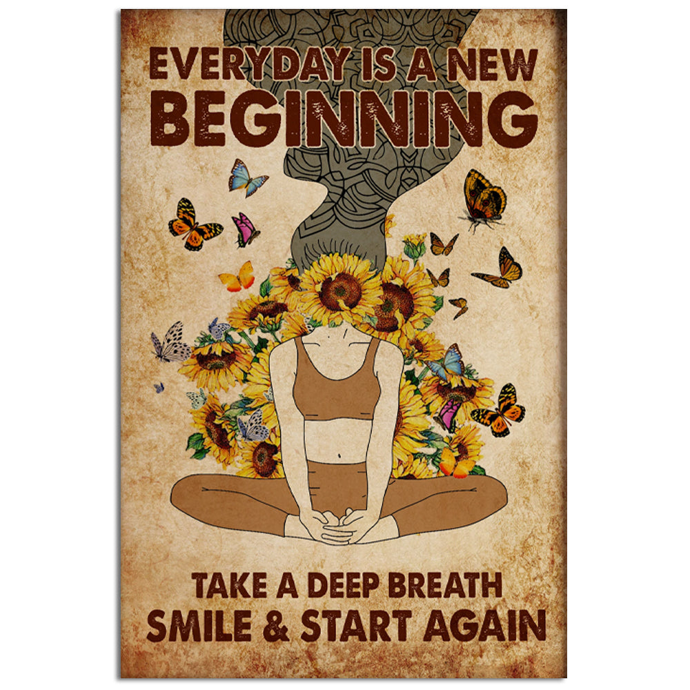 Yoga Love Sunflowers Amazing - Vertical Poster - 5to9style