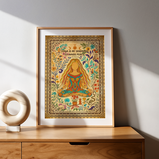Yoga Is My Serenade To Inner Peace No Frame Poster | 5To9Style
