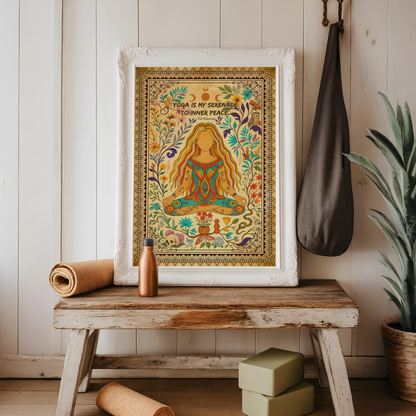 Yoga Is My Serenade To Inner Peace No Frame Poster | 5To9Style