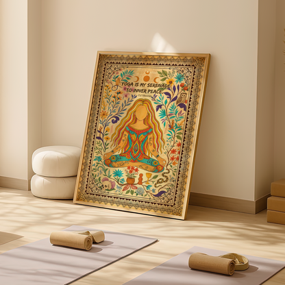 Yoga Is My Serenade To Inner Peace No Frame Poster | 5To9Style