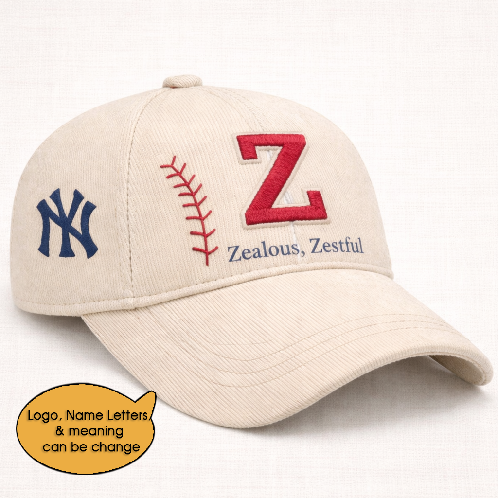 Baseball Personalized Letter 250th Anniversary USA  Unisex Baseball Cap