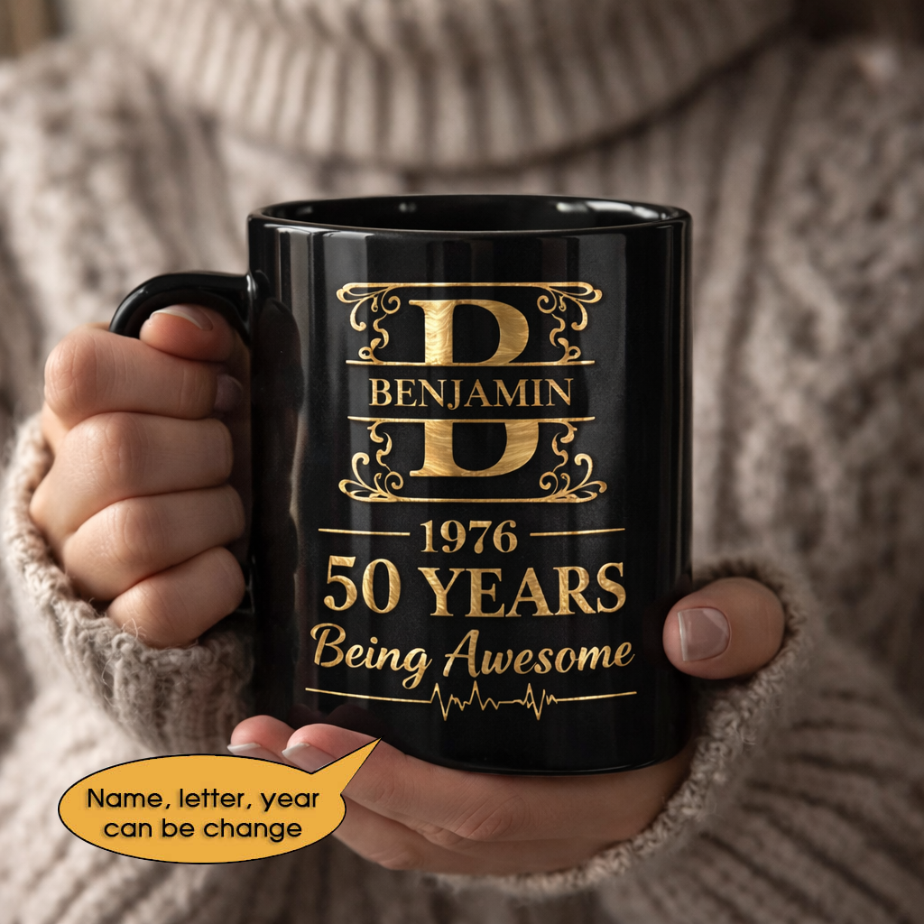 11oz Ceramic Mug Age personalized name, year, letter for birthday Hot Sale- 11oz Ceramic Mug