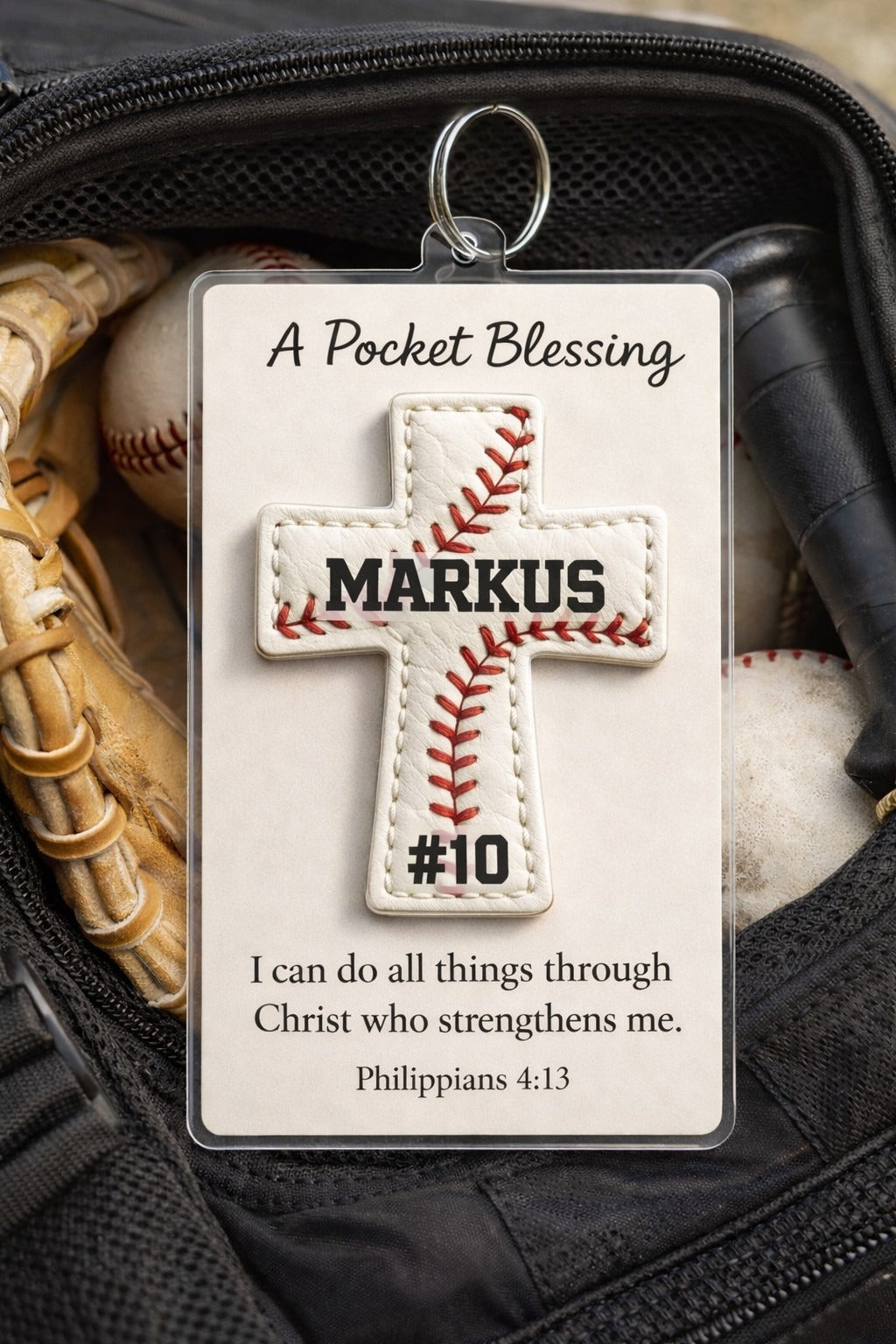 Personalized Baseball Hot Sale Bag Tag Hot Sale – Custom Name and Jersey Number