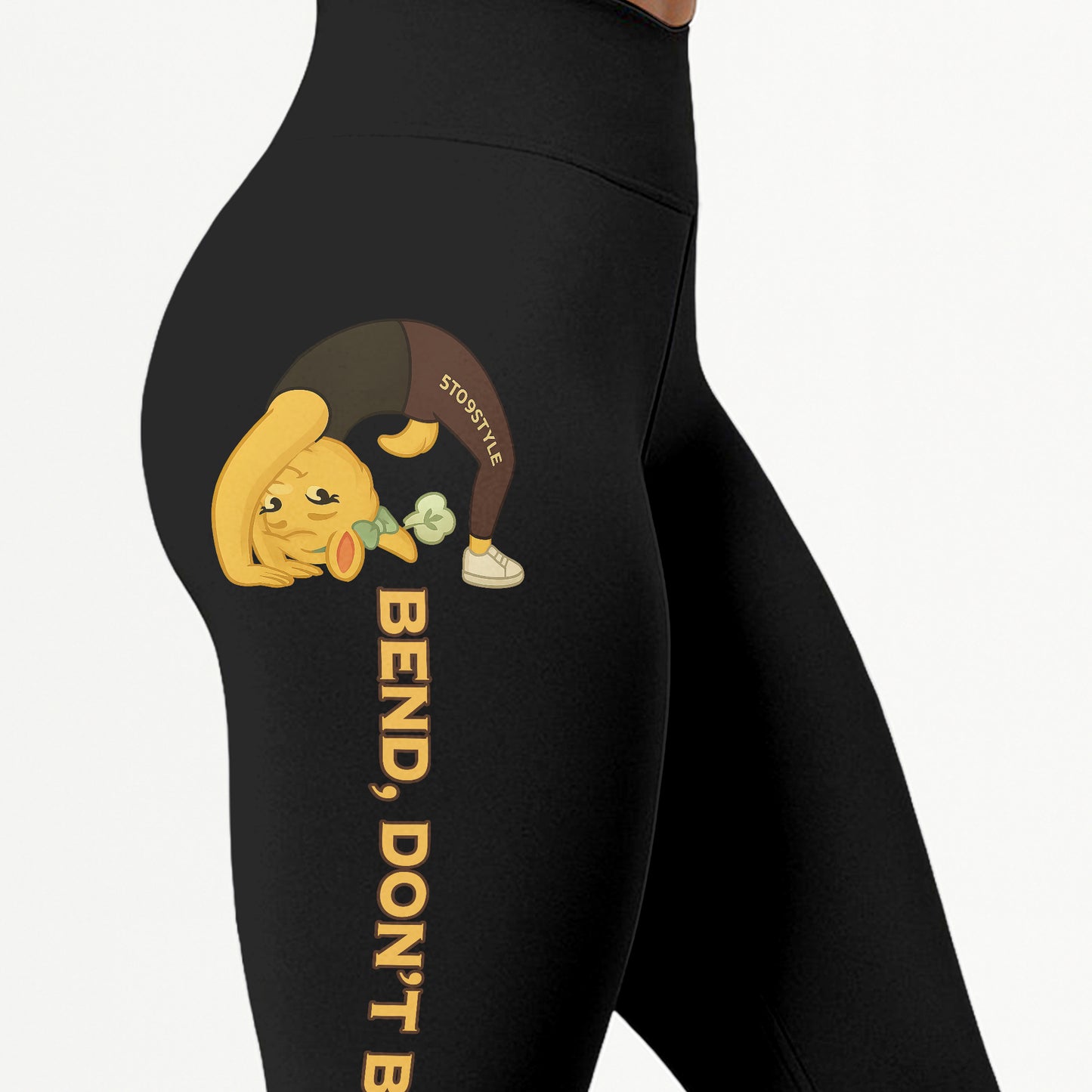 Bend, Donâ€™t Break Chill Llama Yoga Pants All-Over Print Women's High Waist Leggings | 5To9Style