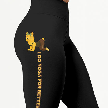 I Do Yoga For Better Sex Chill Llama Yoga Pants All-Over Print Women's High Waist Leggings | 5To9Style