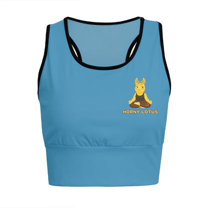 Horny Lotus Chill Llama Yoga Women's Sports Bra