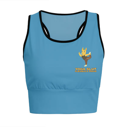 Yoga Slut – Flexible & Proud Chill Llama Yoga Women's Sports Bra