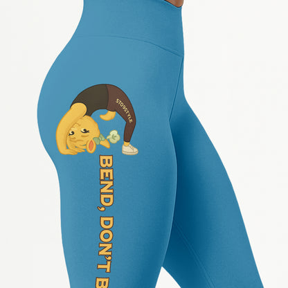 Bend, Donâ€™t Break Chill Llama Yoga Pants All-Over Print Women's High Waist Leggings | 5To9Style