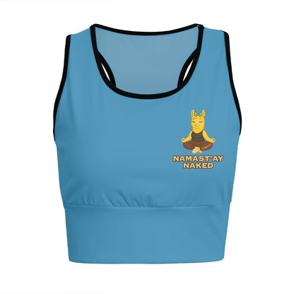 Namast’ay Naked Chill Llama Yoga Women's Sports Bra