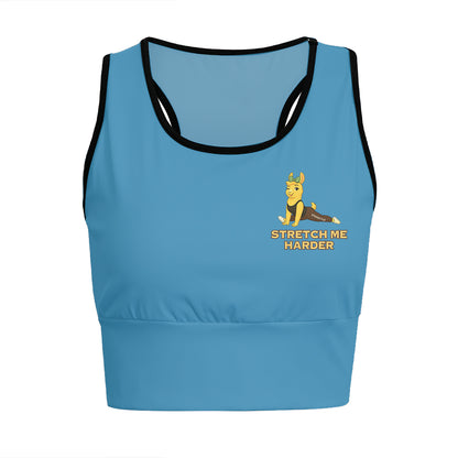 Stretch Me Harder Chill Llama Yoga Women's Sports Bra
