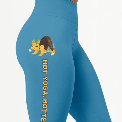 Hot Yoga Hotter Ass Chill Llama Yoga Pants All-Over Print Women's High Waist Leggings | 5To9Style