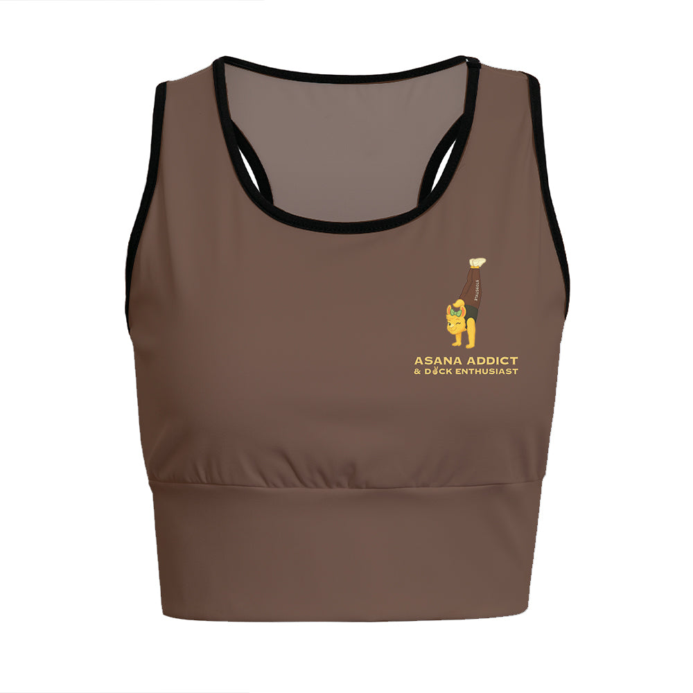 Asana Addict & Dck Enthusiast Chill Llama Yoga Women's Sports Bra