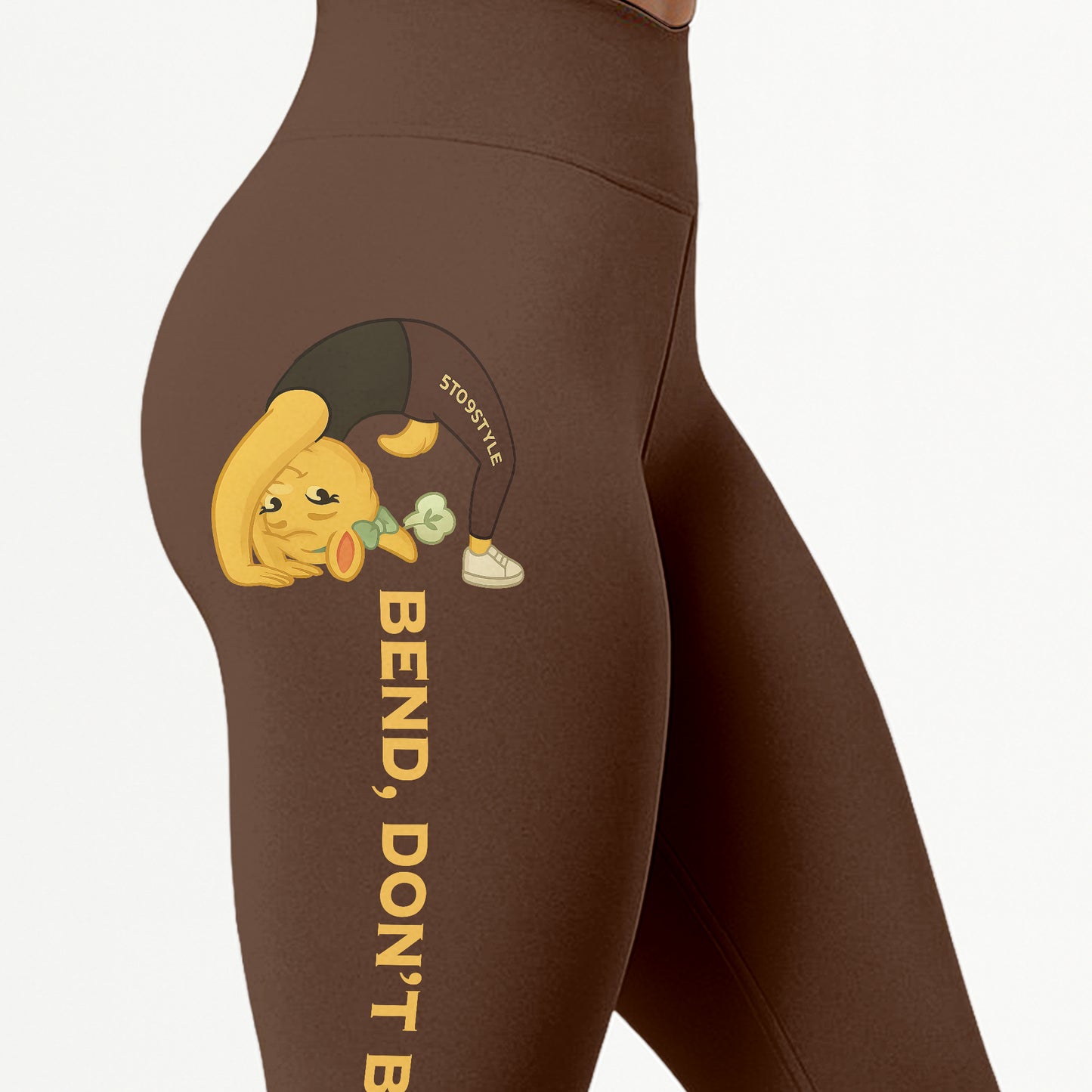 Bend, Donâ€™t Break Chill Llama Yoga Pants All-Over Print Women's High Waist Leggings | 5To9Style