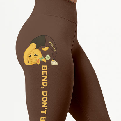 Bend, Donâ€™t Break Chill Llama Yoga Pants All-Over Print Women's High Waist Leggings | 5To9Style