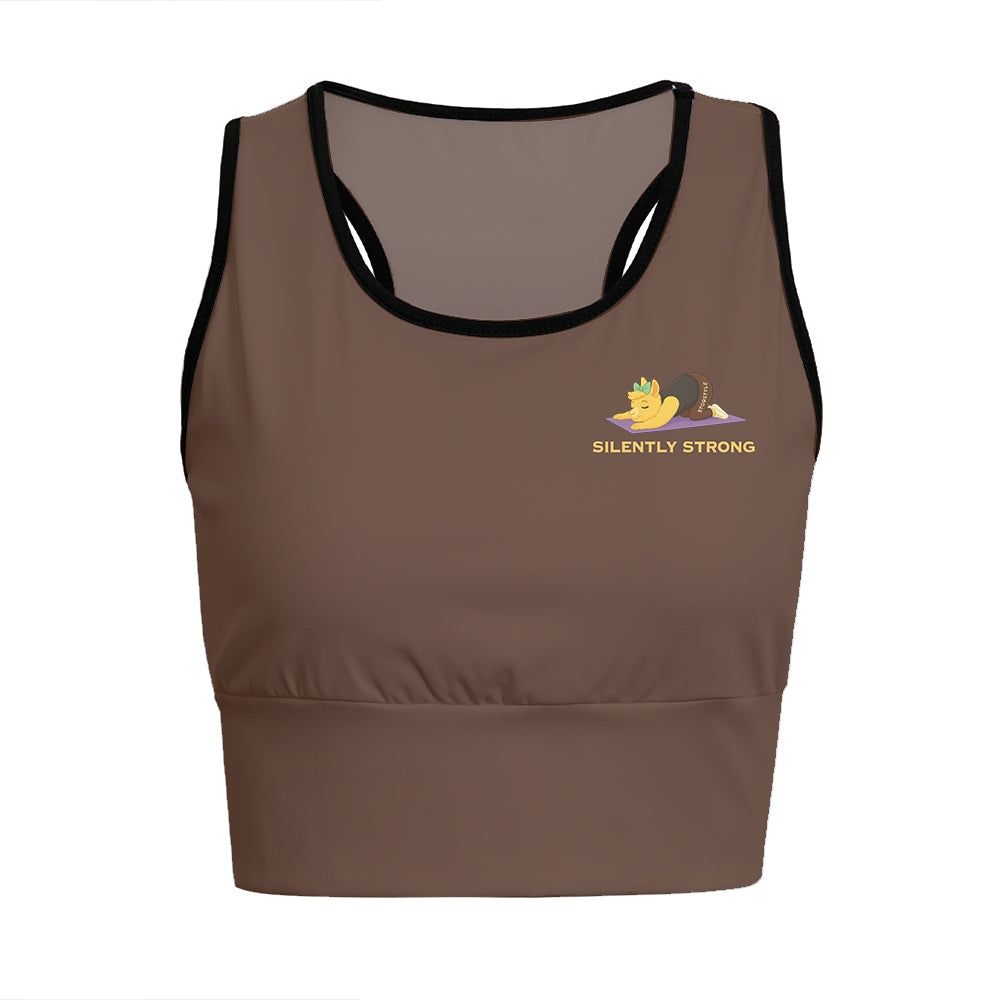 Silently Strong Chill Llama Yoga Women's Sports Bra