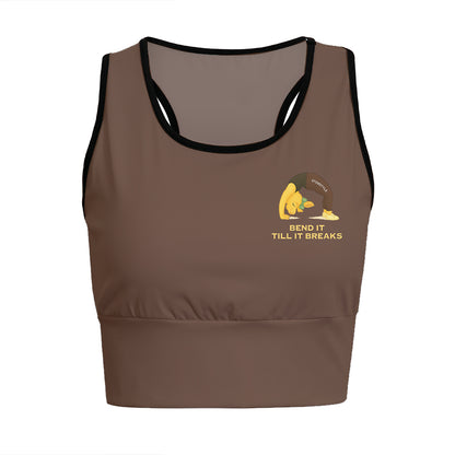 Bend It Till It Breaks Chill Llama Yoga Women's Sports Bra