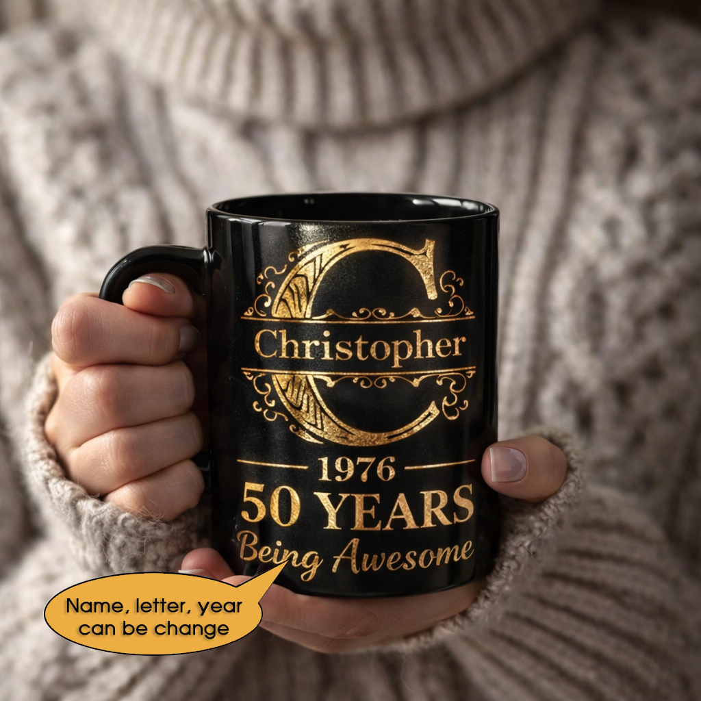 11oz Ceramic Mug Age personalized name, year, letter for birthday Hot Sale- 11oz Ceramic Mug